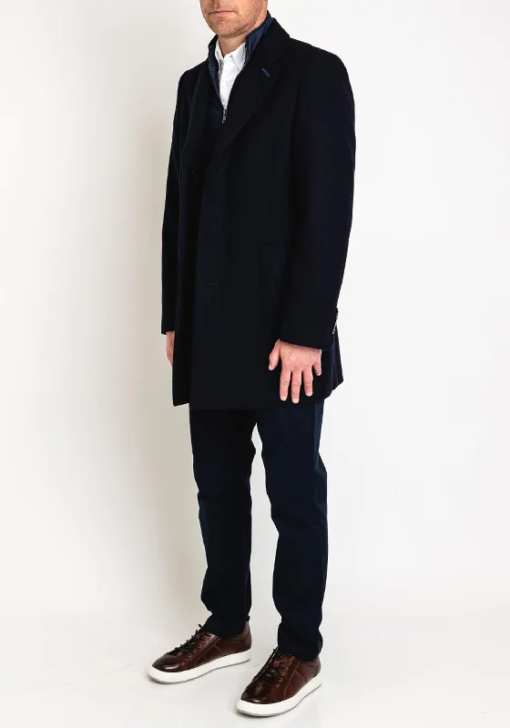 White Label Archer Double Layered Coat, Navy