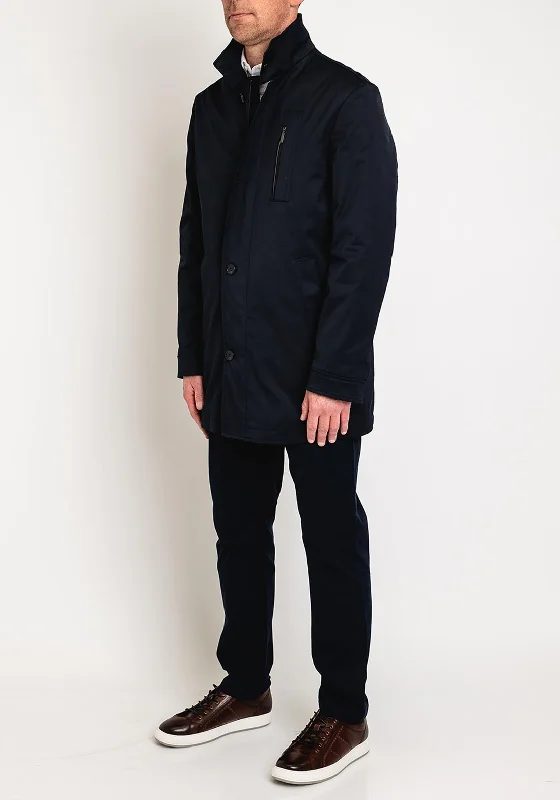 White Label Mason Wool Overcoat, Navy