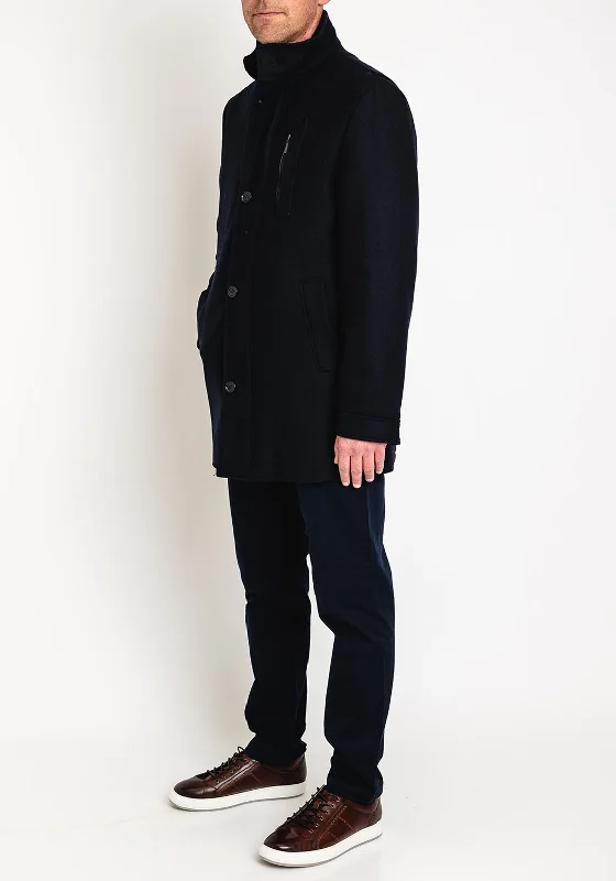 White Label Mason Overcoat, Navy