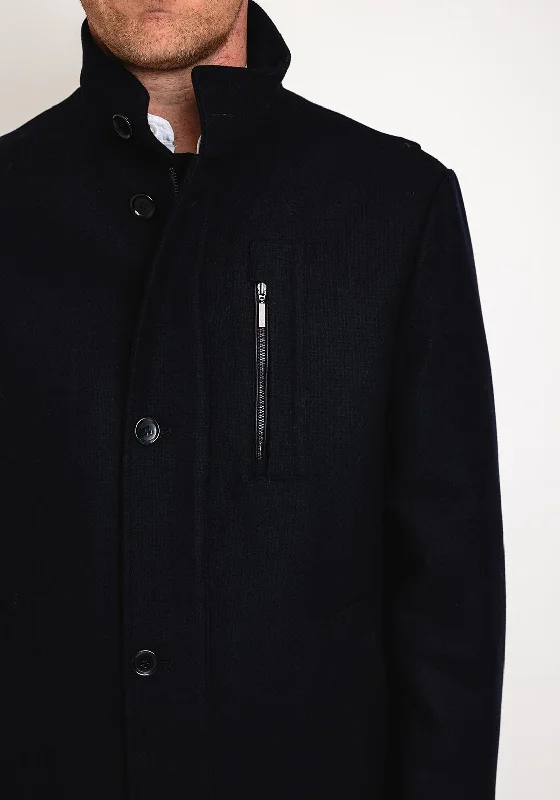 White Label Mason Overcoat, Navy