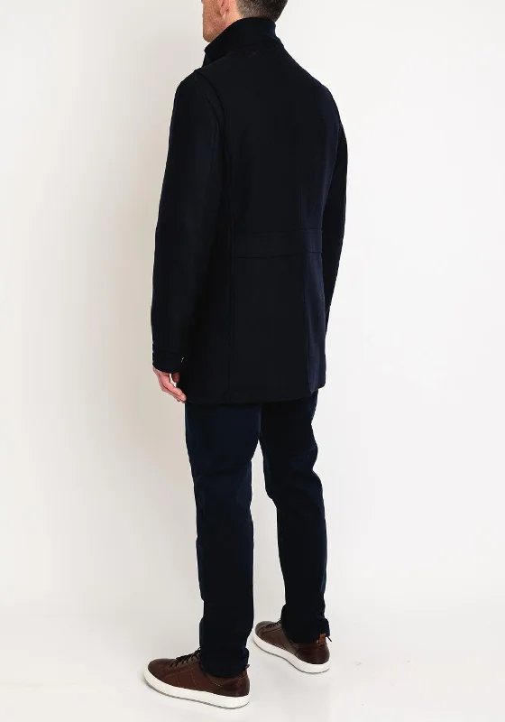 White Label Mason Overcoat, Navy