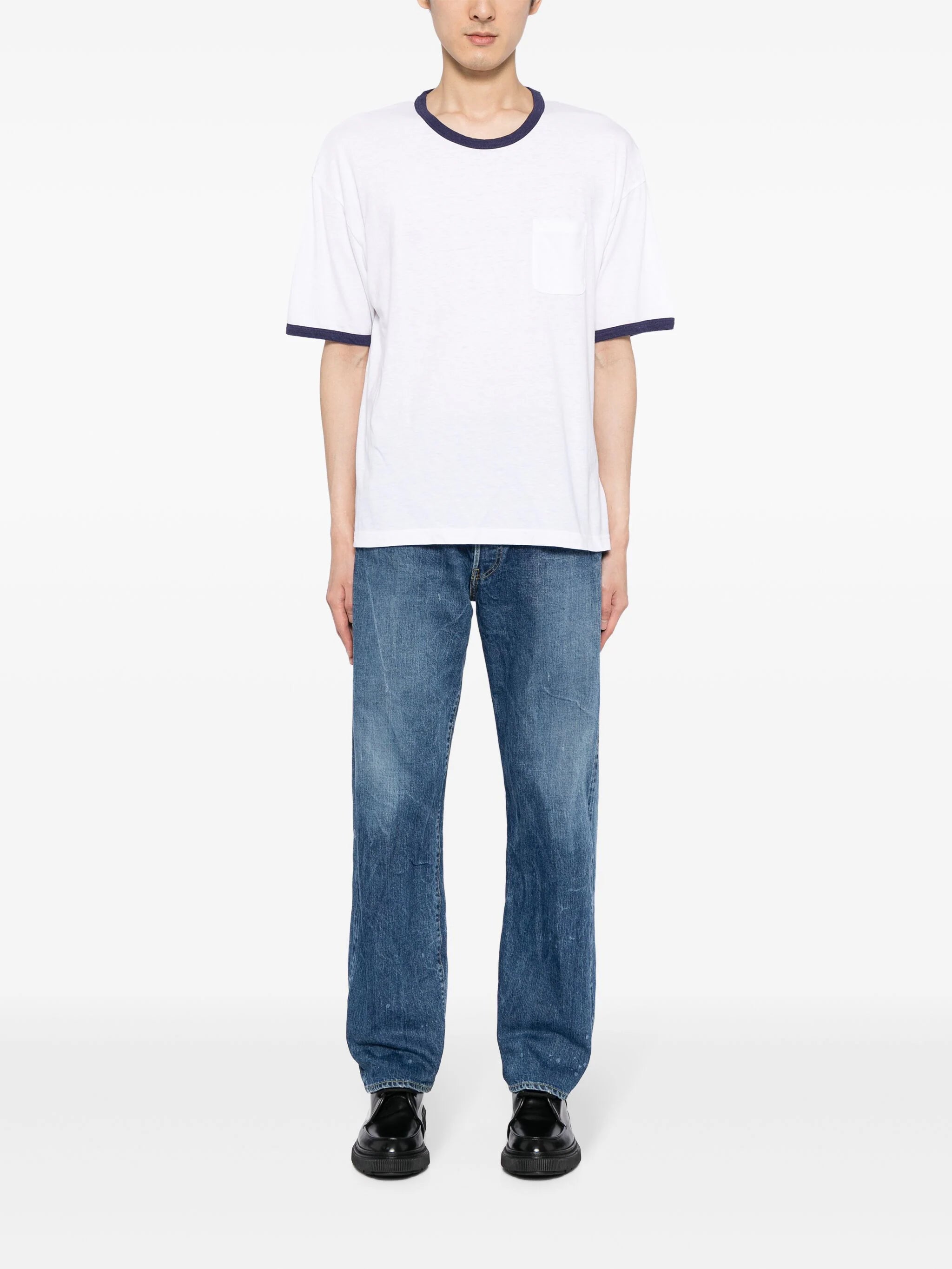 Contrast-Trimmed Short-Sleeve T-Shirt