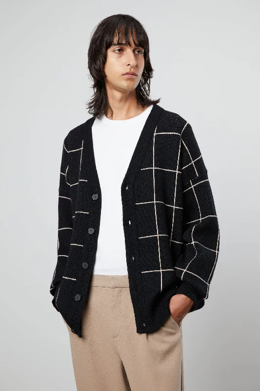 GRID CARDIGAN