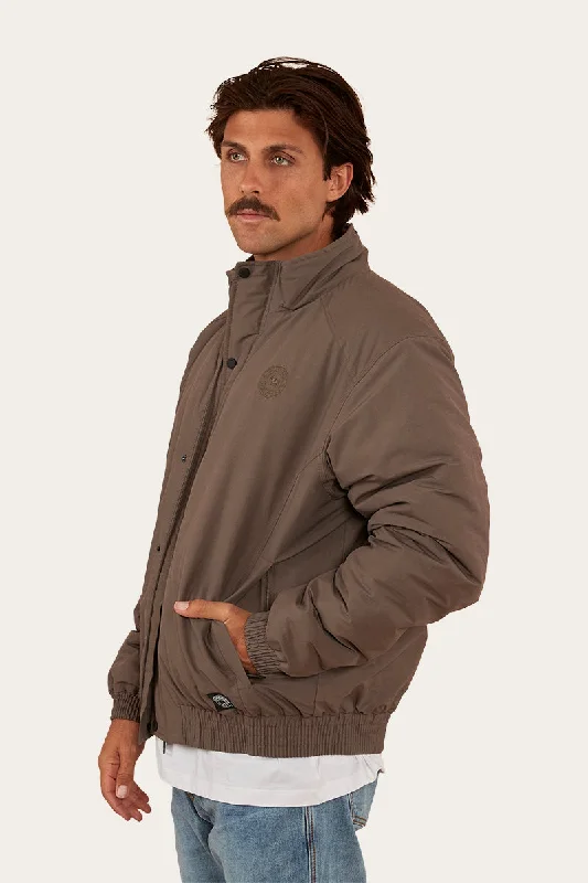 Kidman Mens Jacket - Brown/Military Green