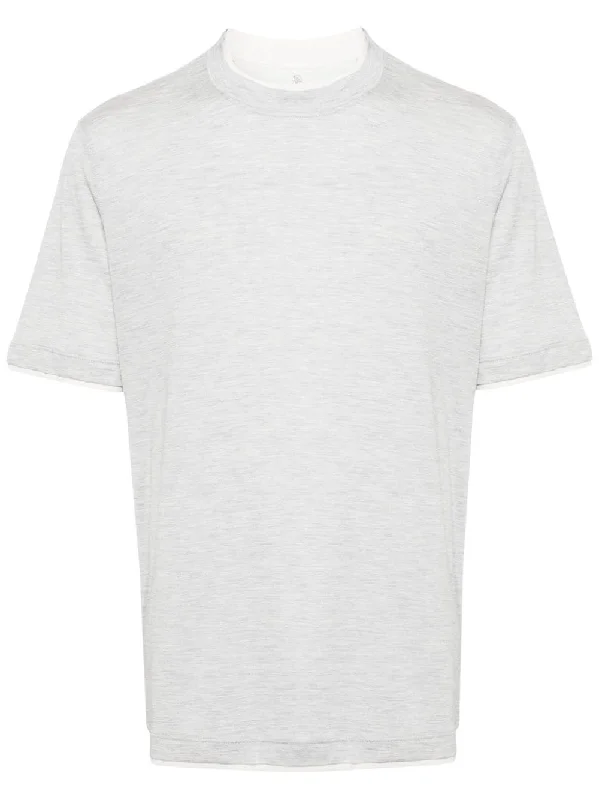 Layered Cotton T-Shirt