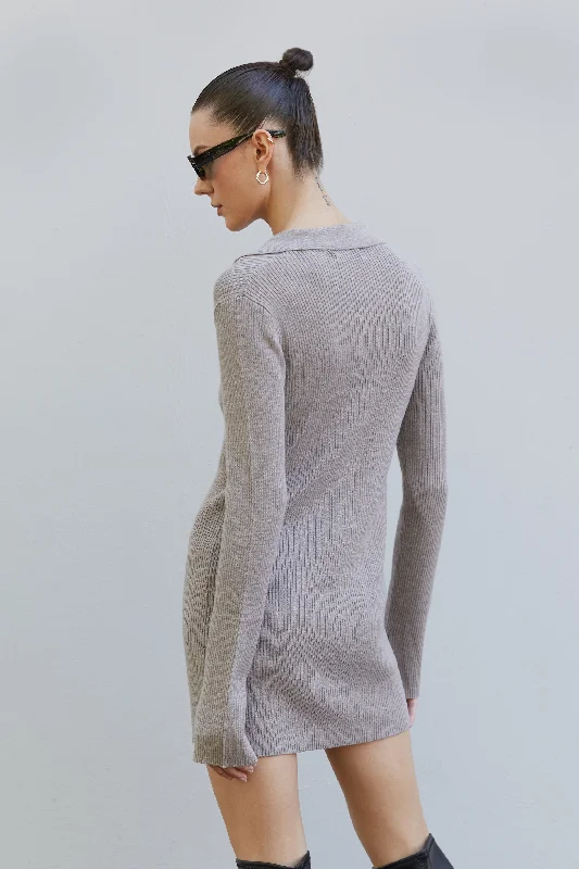 LONG RIBBED CARDIGAN