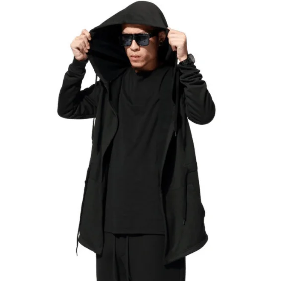 Men's Huge Hooded Cardigan Cloak