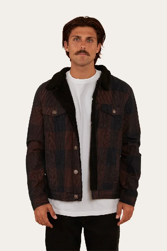 Milawa Mens Corduroy Jacket - Dark Oak