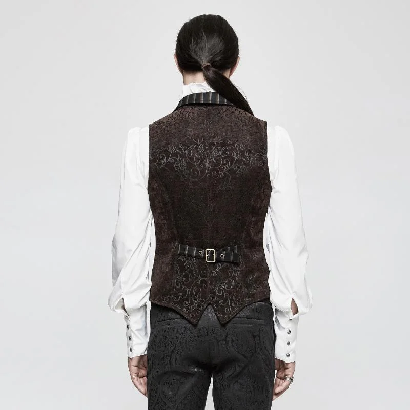 Men's Gothic Vintage Jacquard Waistcoat