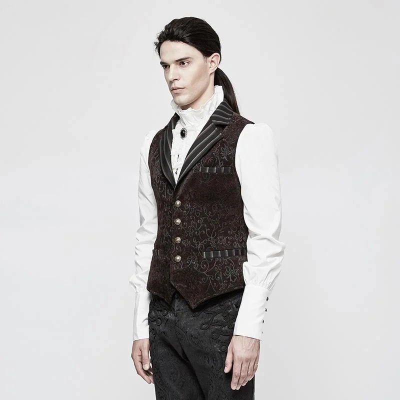 Men's Gothic Vintage Jacquard Waistcoat