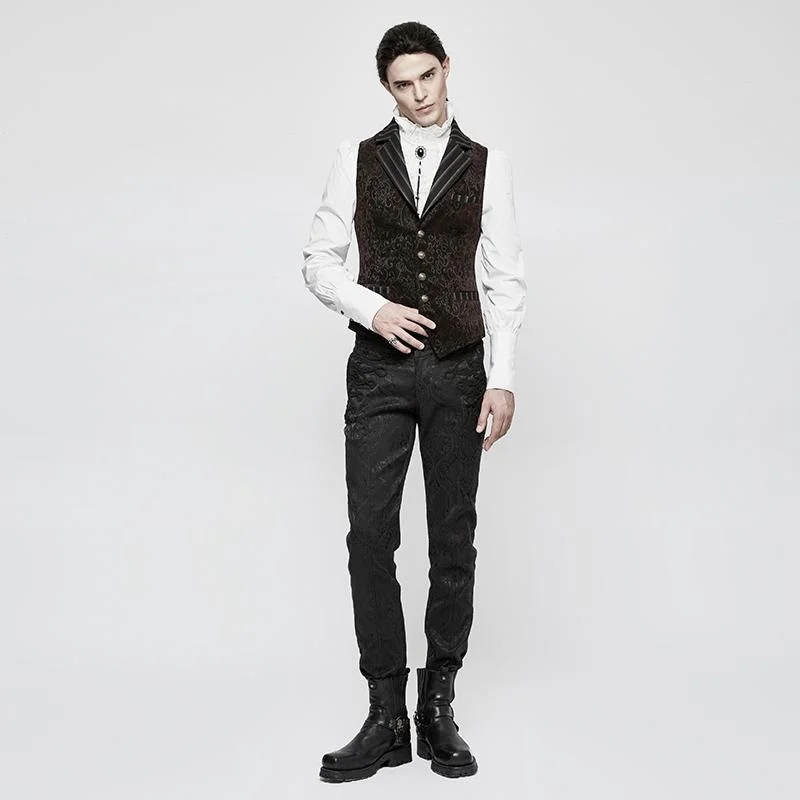 Men's Gothic Vintage Jacquard Waistcoat