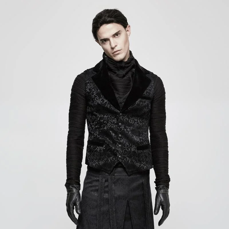 Men's Gothic Vintage Jacquard Waistcoat