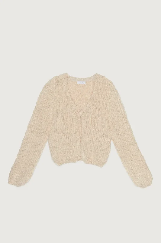 SINGLE BUTTON CARDIGAN