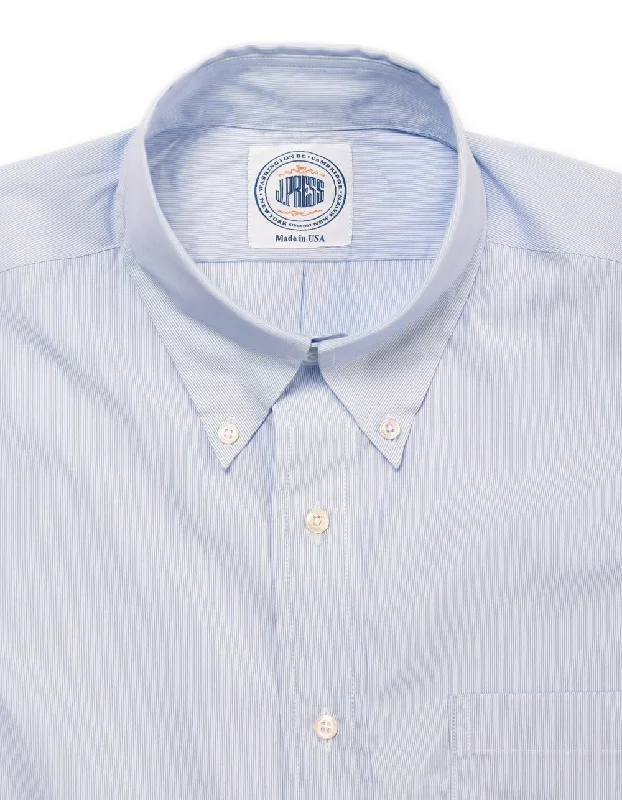 2-PLY 100s - BLUE HAIRLINE DRESS SHIRT