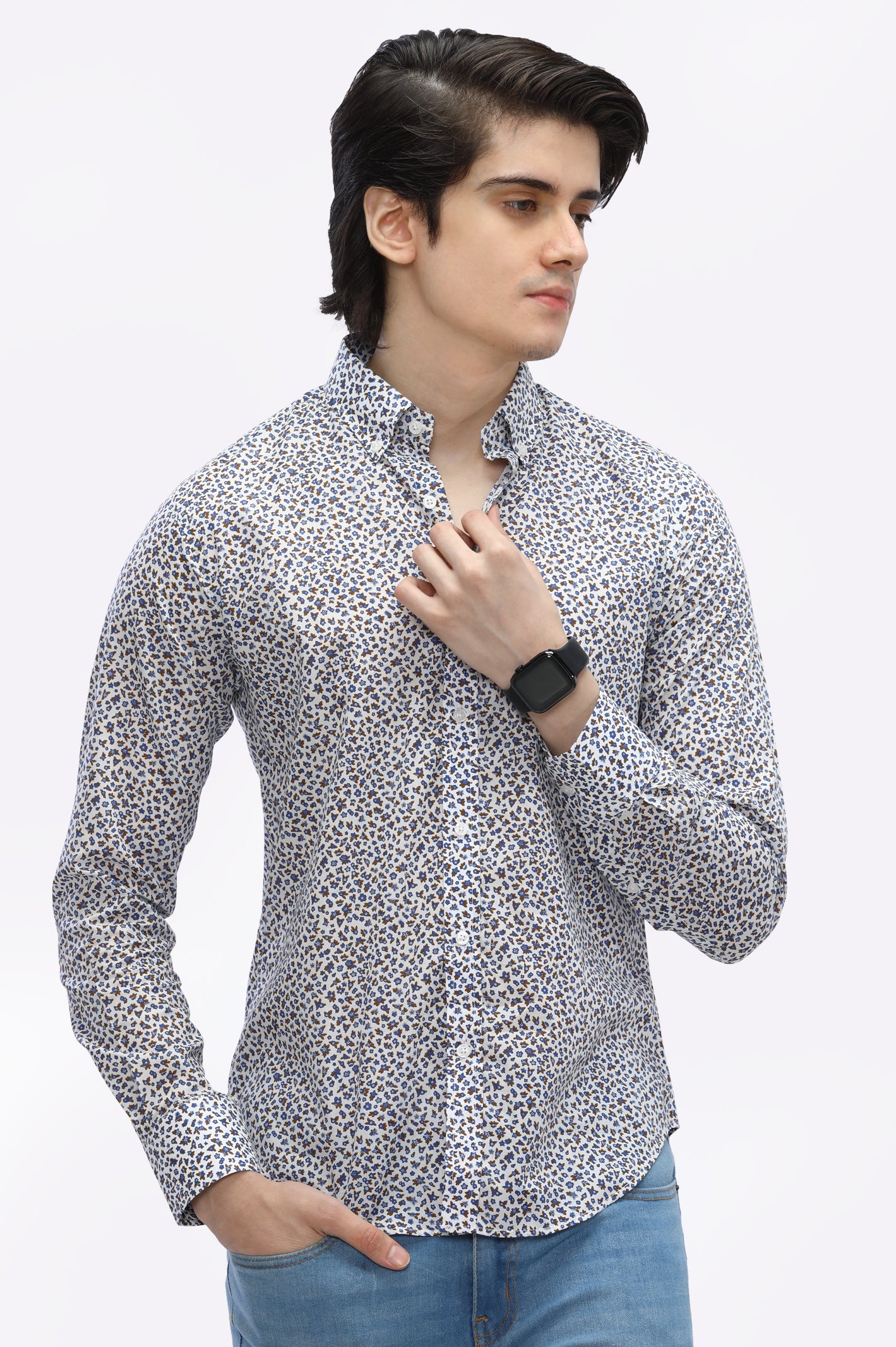 Multicolor Printed Casual Milano Shirt