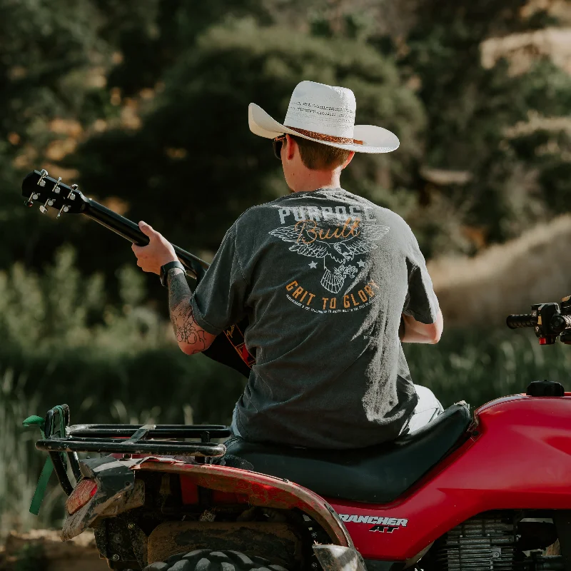 Grit To Glory Tee, Mineral Grey