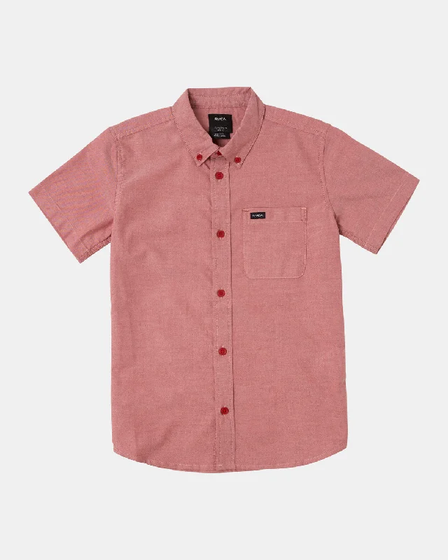 Boys Thatll Do Stretch Short Sleeve Shirt - Scarlett