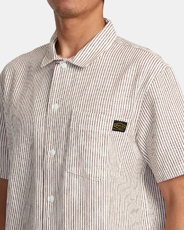 Dayshift Stripe II Short Sleeve Shirt - Natural