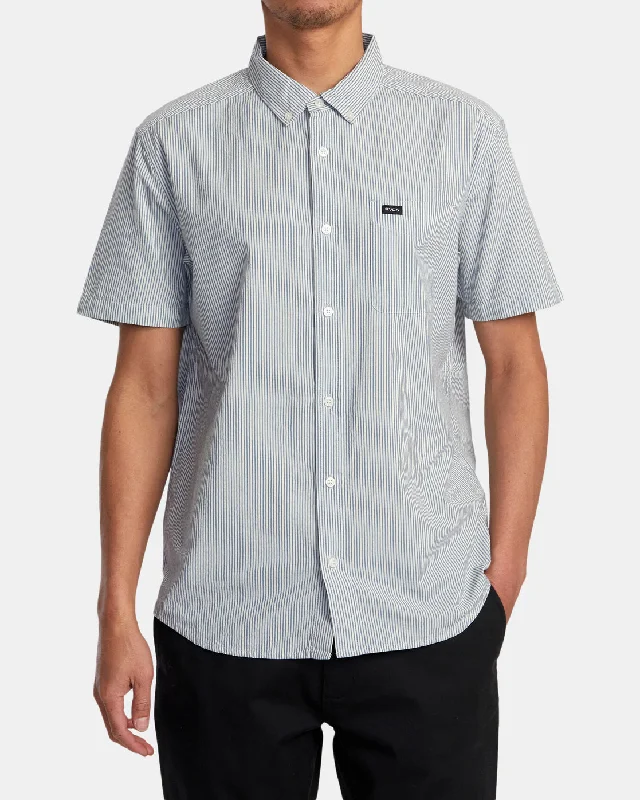 Endless Seersucker Short Sleeve Shirt - Mazarine Blue