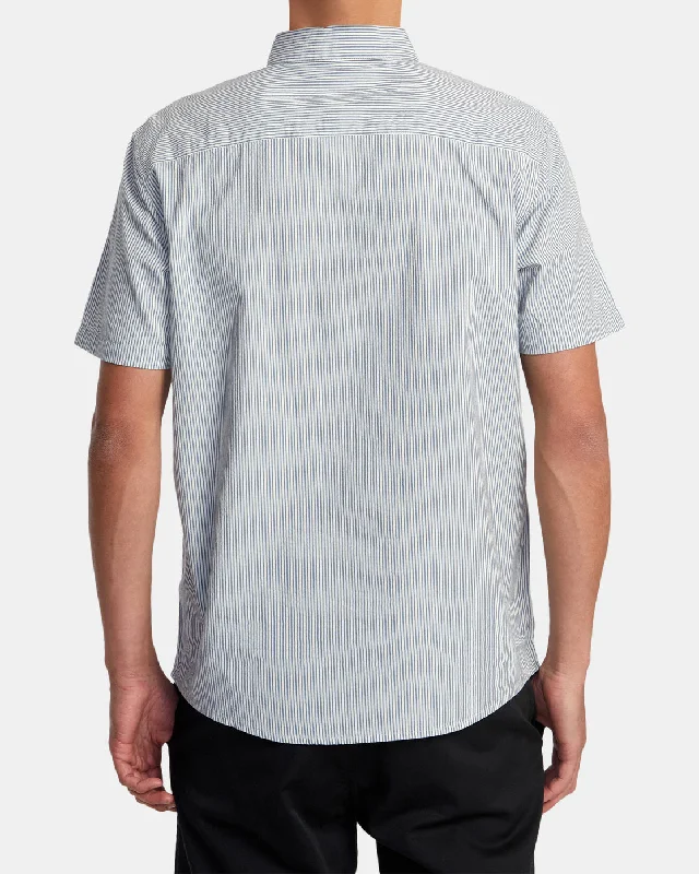 Endless Seersucker Short Sleeve Shirt - Mazarine Blue