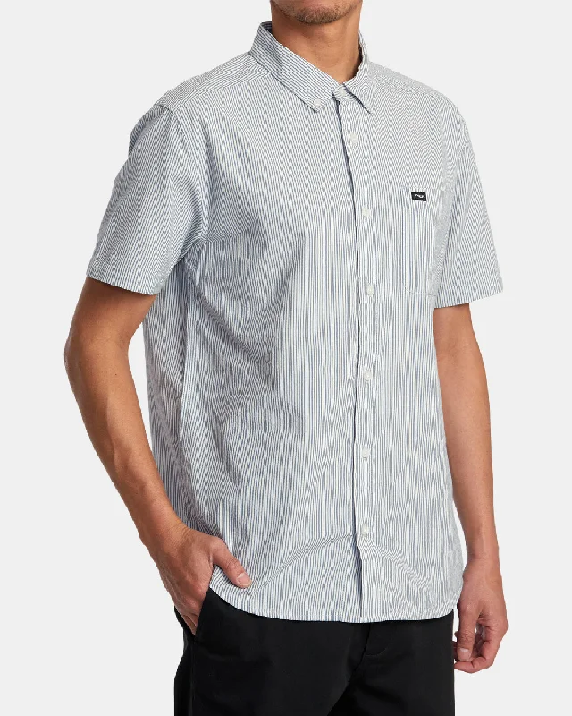 Endless Seersucker Short Sleeve Shirt - Mazarine Blue