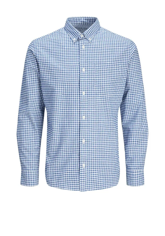 Jack & Jones Brook Oxford Gingham Shirt, Blue