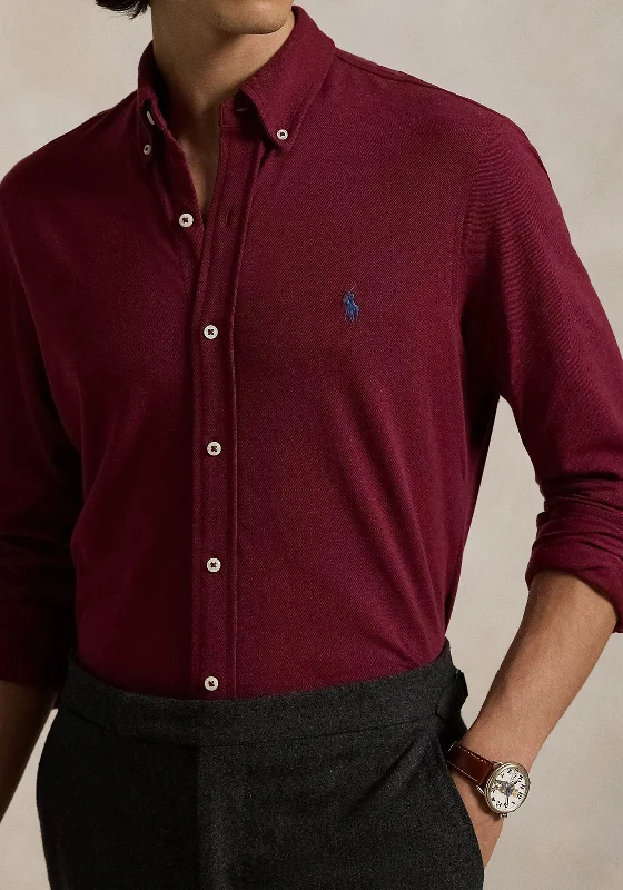 Ralph Lauren Featherweight Mesh Shirt, Wine