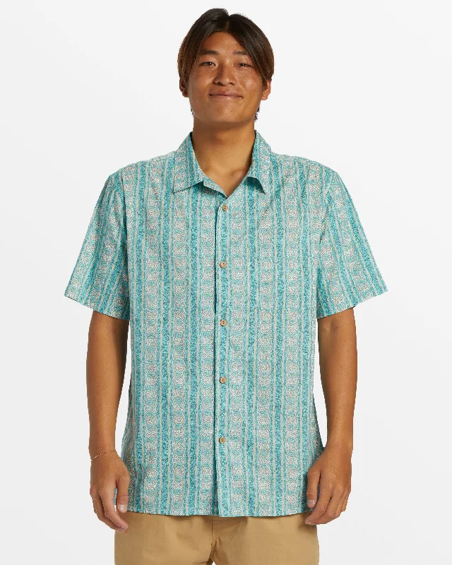 Pool Party Casual Short Sleeve Shirt - Capri Pacific Tribe Ss