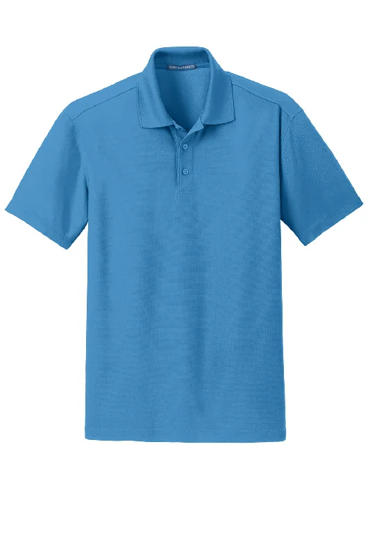 Port Authority Mens Dry Zone Moisture Wicking Short Sleeve Polo Shirt - Celadon Blue