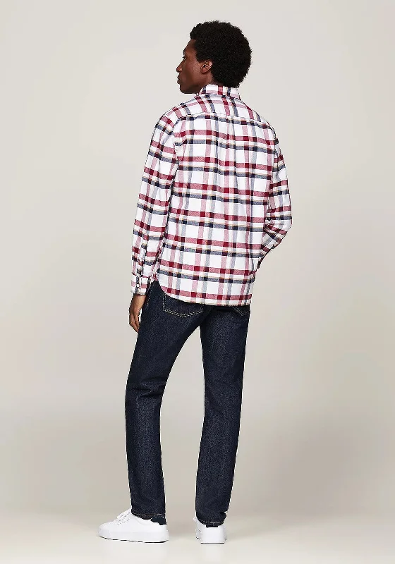 Tommy Hilfiger Heritage Medium Check Shirt, Deep Rouge