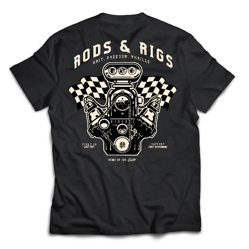 Youth Rods & Rigs Charity Tee, Black