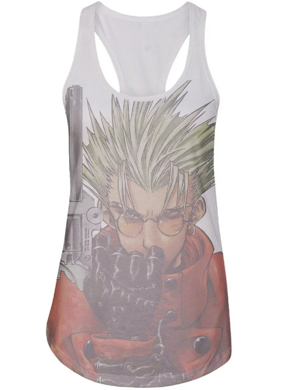 Trigun - Vash The Stampede With Gun Jrs Tank Top