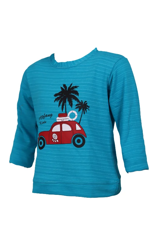 BEACH CAR PRINT SWEATSHIRT