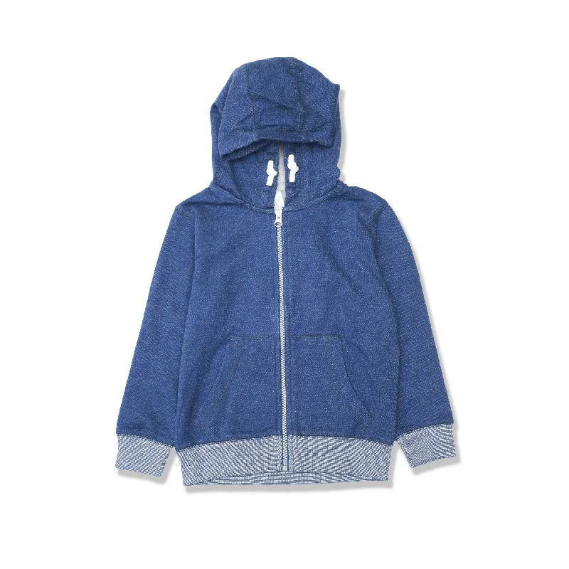 CA - Kids 'Navy' Fleece Hoodie Zipper CA559