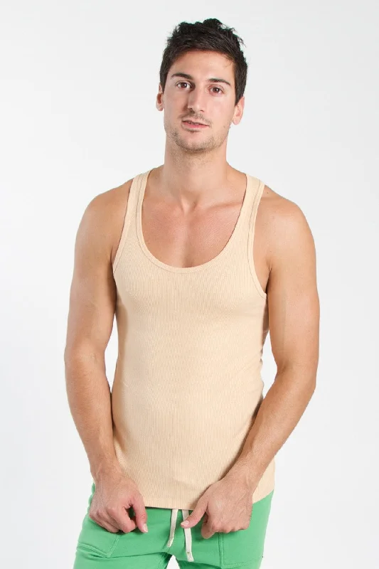 Edge Sustain Tank Top (Sand Beige)