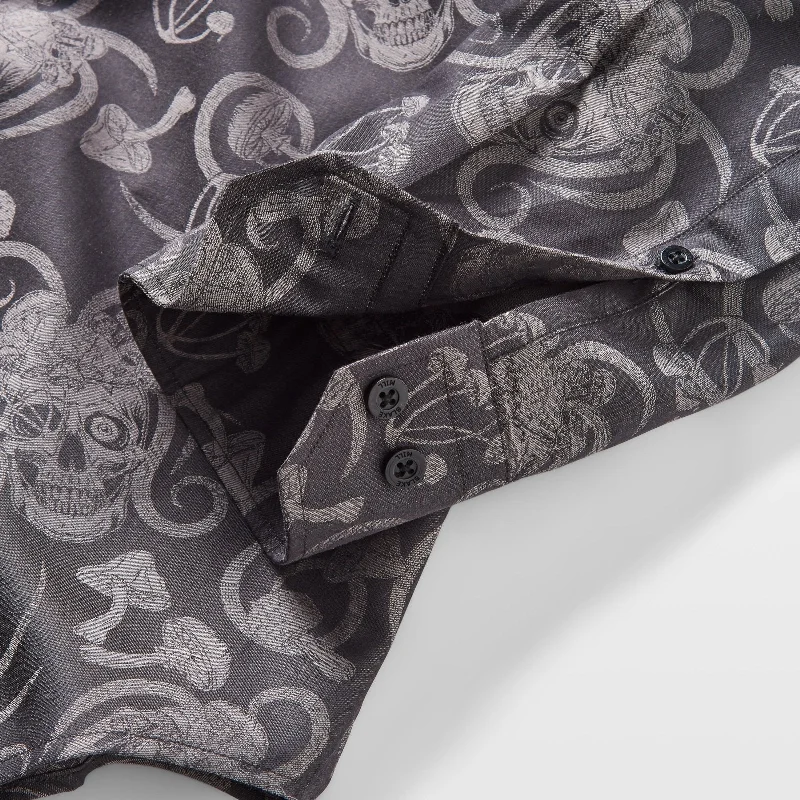 Jacquard Stoned Skulls Shirt