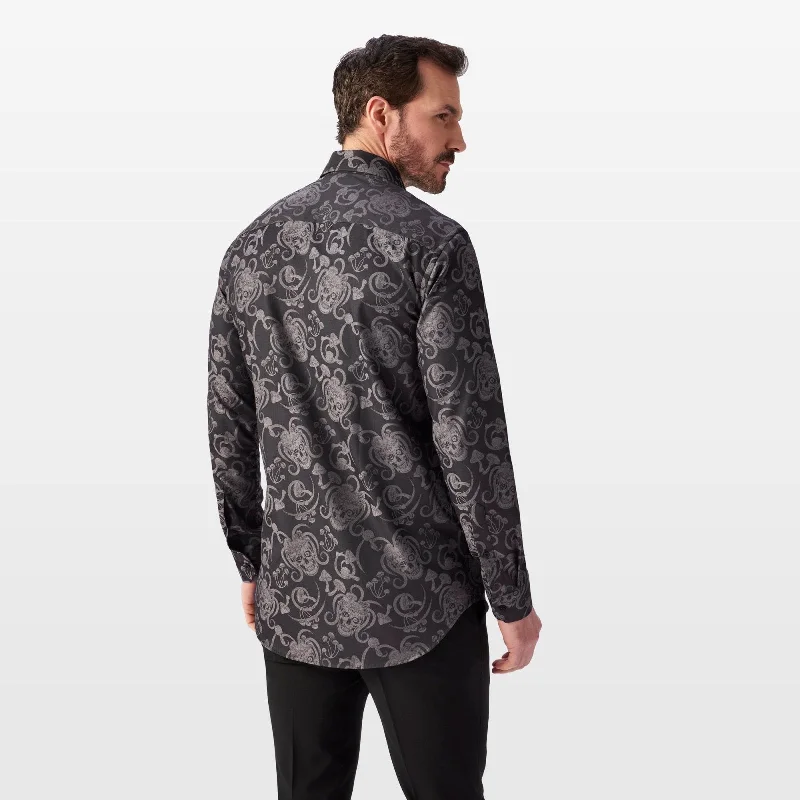 Jacquard Stoned Skulls Shirt