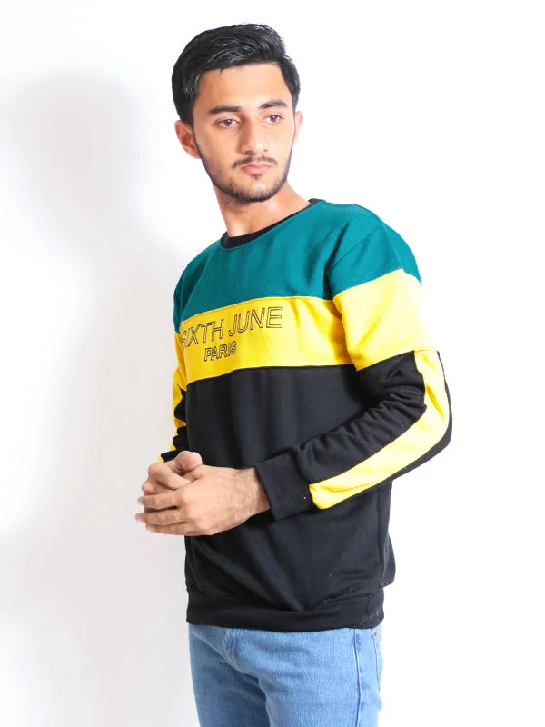 MSS01 Men's Pullover Sweatshirt Sixth June Green