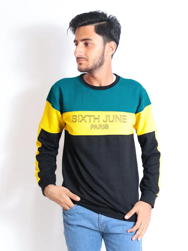 MSS01 Men's Pullover Sweatshirt Sixth June Green