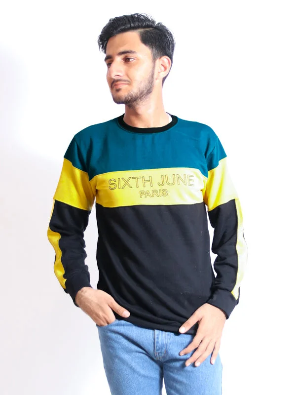 MSS01 Men's Pullover Sweatshirt Sixth June Blue