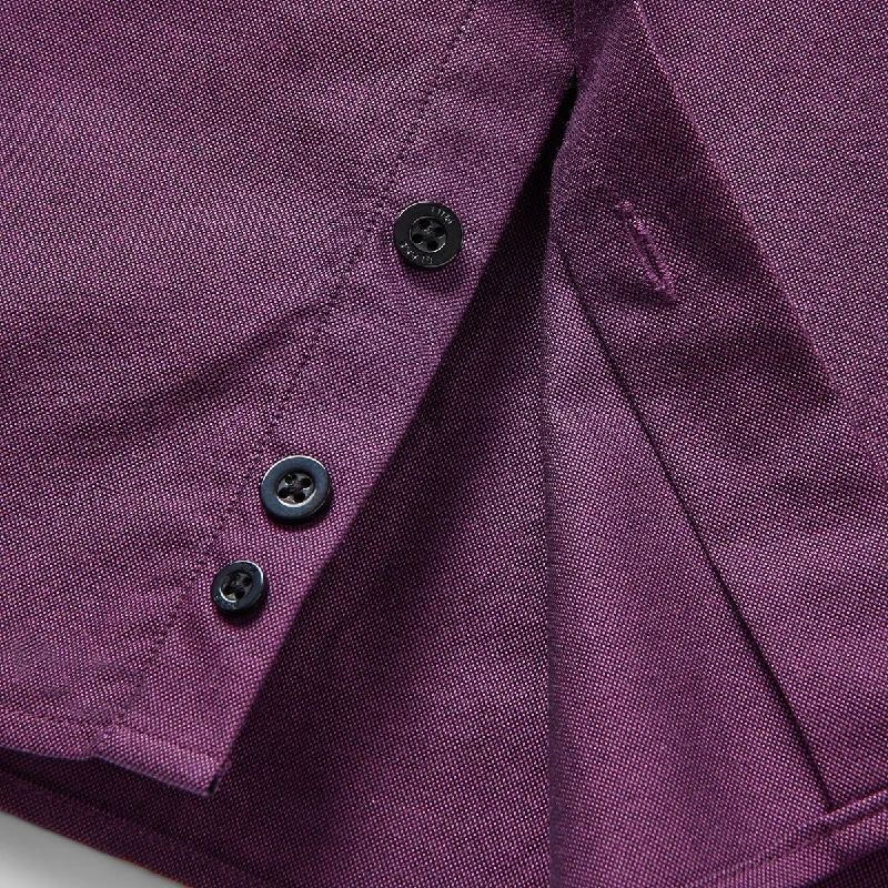 Purple Oxford with Mind Maps Accents Button-Down Shirt