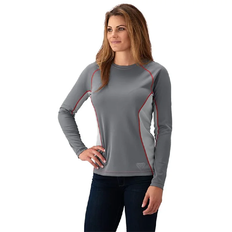 Polaris  Womens Long Sleeve Mesh Cooling Shirt w Slingshot Logo Comfy Casual Tee