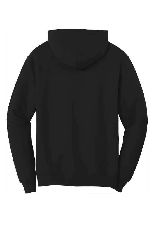 Port & Company Mens Core Pill Resistant Fleece Hooded Sweatshirt Hoodie - Jet Black