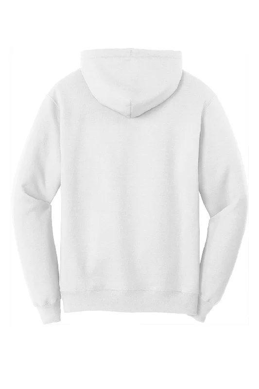 Port & Company Mens Core Pill Resistant Fleece Hooded Sweatshirt Hoodie - White