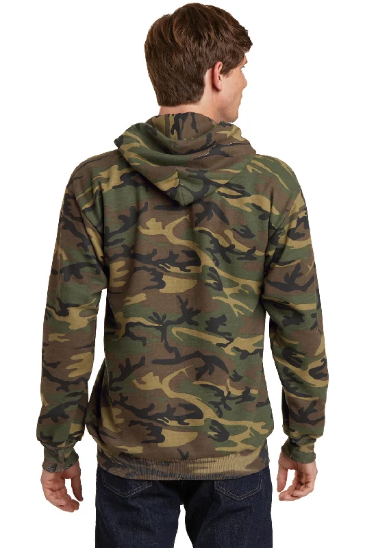 Port & Company Mens Core Pill Resistant Fleece Hooded Sweatshirt Hoodie - Military Camo