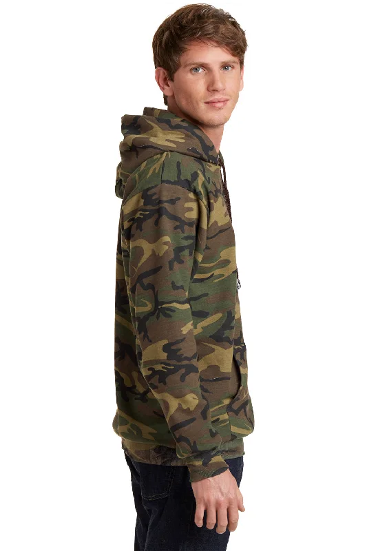 Port & Company Mens Core Pill Resistant Fleece Hooded Sweatshirt Hoodie - Military Camo