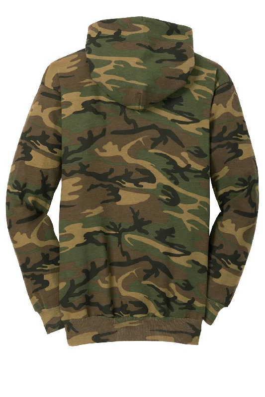 Port & Company Mens Core Pill Resistant Fleece Hooded Sweatshirt Hoodie - Military Camo