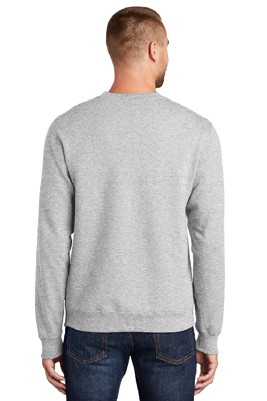 Port & Company Mens Essential Pill Resistant Fleece Crewneck Sweatshirt - Ash Grey