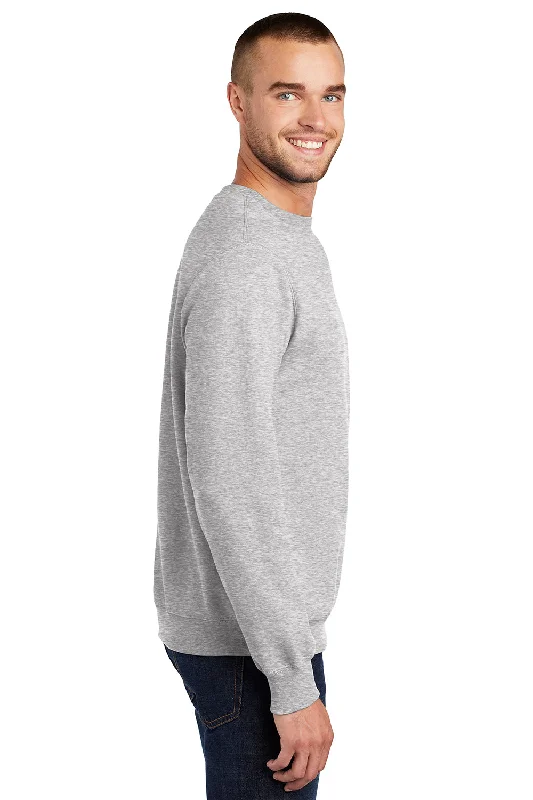 Port & Company Mens Essential Pill Resistant Fleece Crewneck Sweatshirt - Ash Grey