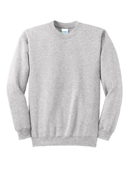 Port & Company Mens Essential Pill Resistant Fleece Crewneck Sweatshirt - Ash Grey